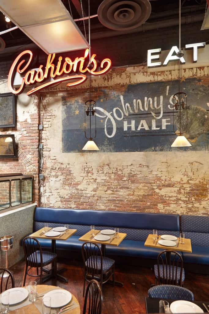 16099_johnnys_half_shell_0013b - Washingtonian The new Johnny's Half Shell space in Adams Morgan boasts the original Cashion's sign in the dining room.
