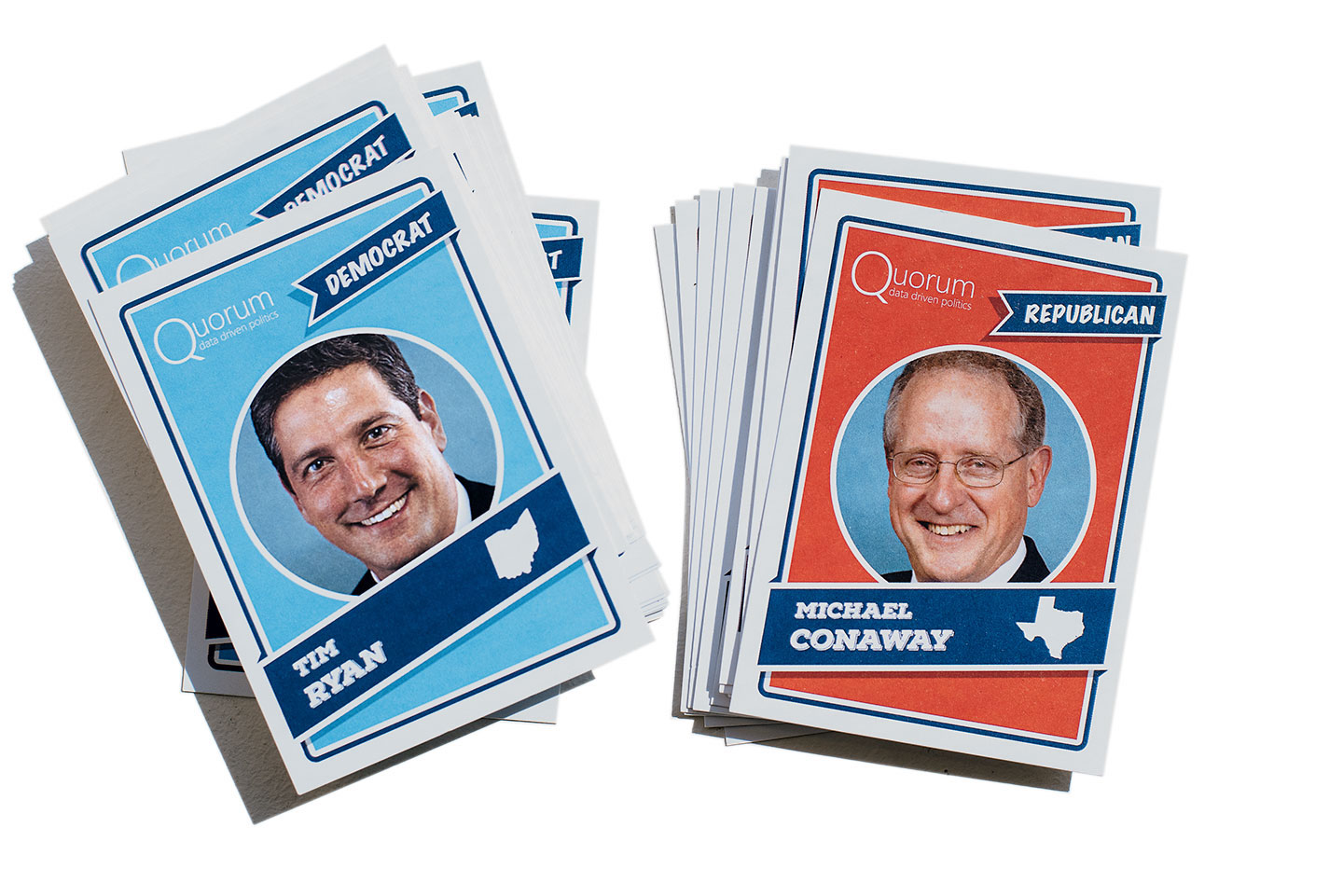 quorum03 - Washingtonian Baseball cards, printed with members' lawmaking stats, that the company gave out at the Congressional Baseball Game.