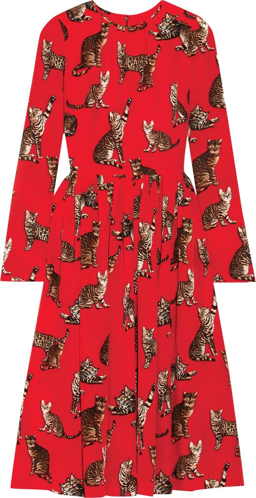 Dolce & Gabbana cat-print dress