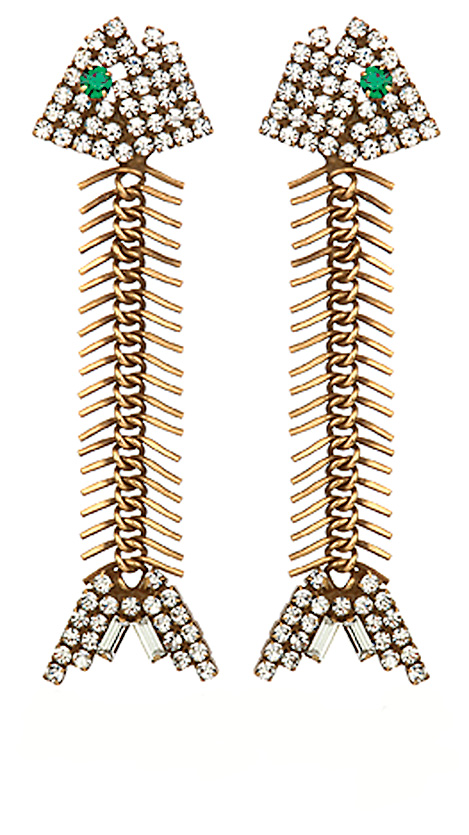 Fish-bone earrings