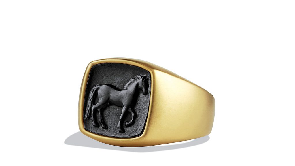 Horse signet ring