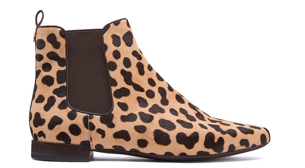 Leopard-print booties