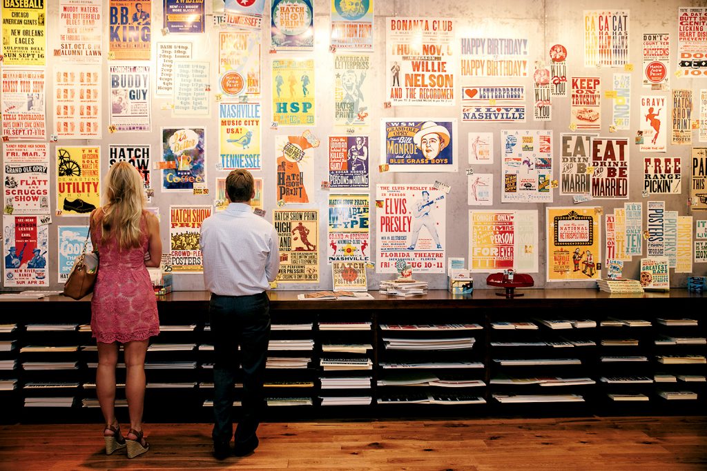 Photograph of Hatch Show Print Courtesy of Country Music Hall of Fame and Museum. 