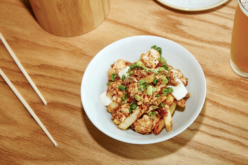 Mapo Tofu - Washingtonian Haikan’s mapo tofu poutine. Photograph by Jeff Elkins