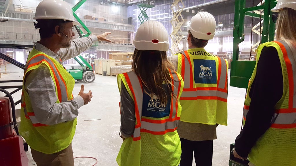 Sarah Jessica Parker and her business partner check out the under-construction National Harbor spot. Photograph courtesy SJP Collection. 