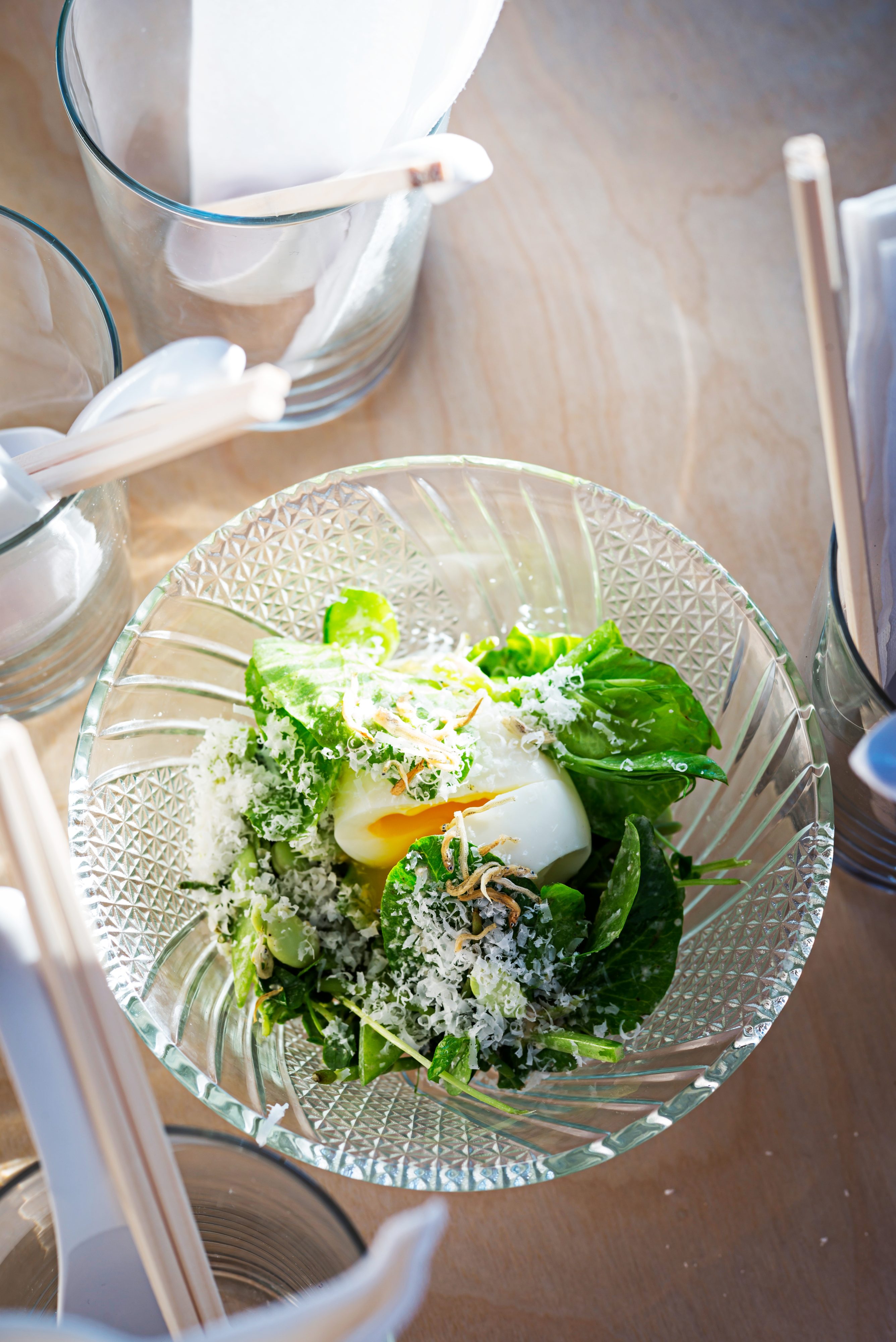 "Pea-sar" salad, a riff on the classic salad. Photo by Scott Suchman.