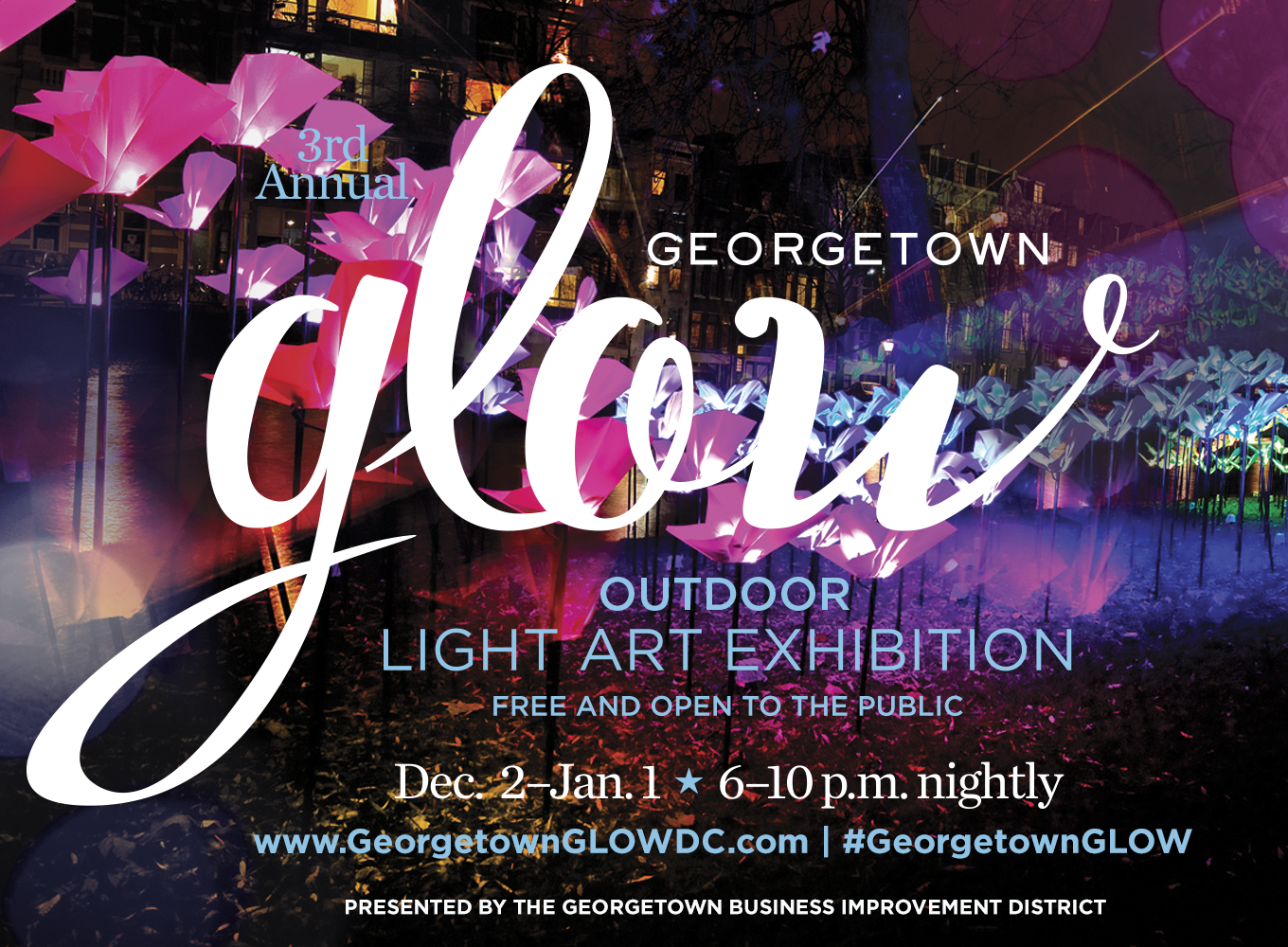 Re-imagine the season of light at Georgetown GLOW December 2 – January 1