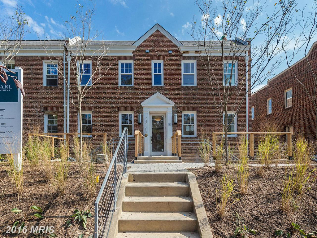 parkside apartment with a private patio entrance