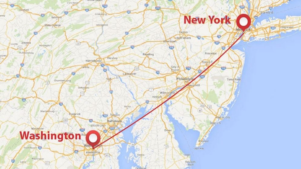 Distance Entre New York Et Washington Dc at Robert Guajardo blog