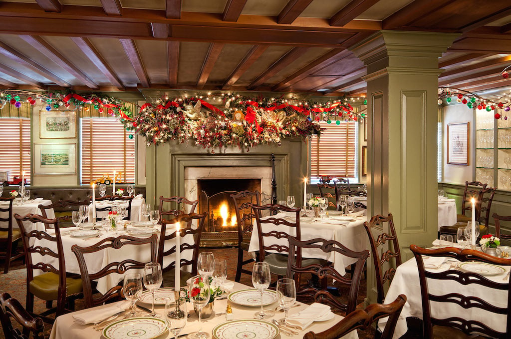 The fireplace room at Georgetown classic 1789. Photograph courtesy of 1789.