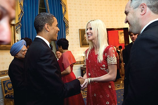 Tareq and Michaele Salahi crash the Obamas' first state dinner. Photo by Samantha Apple/White House.