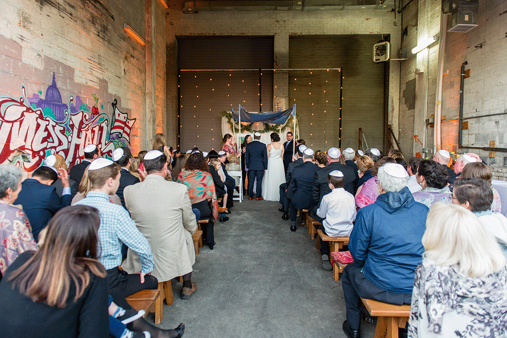 Proof That a Wedding at an Industrial Community Kitchen is a Totally Rad Idea