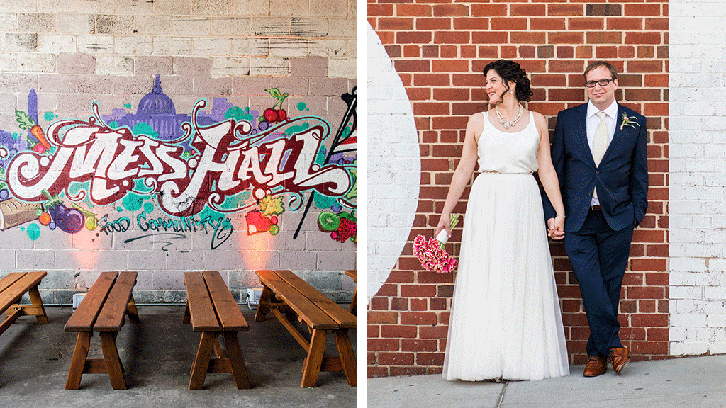 Proof That a Wedding at an Industrial Community Kitchen is a Totally Rad Idea