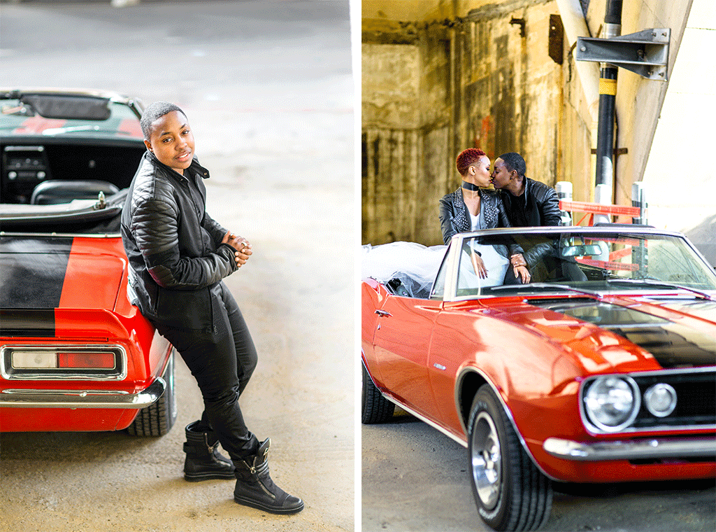 These Badass Leather-Clad Fiancées Took Engagement Photos In a 67’ Camaro