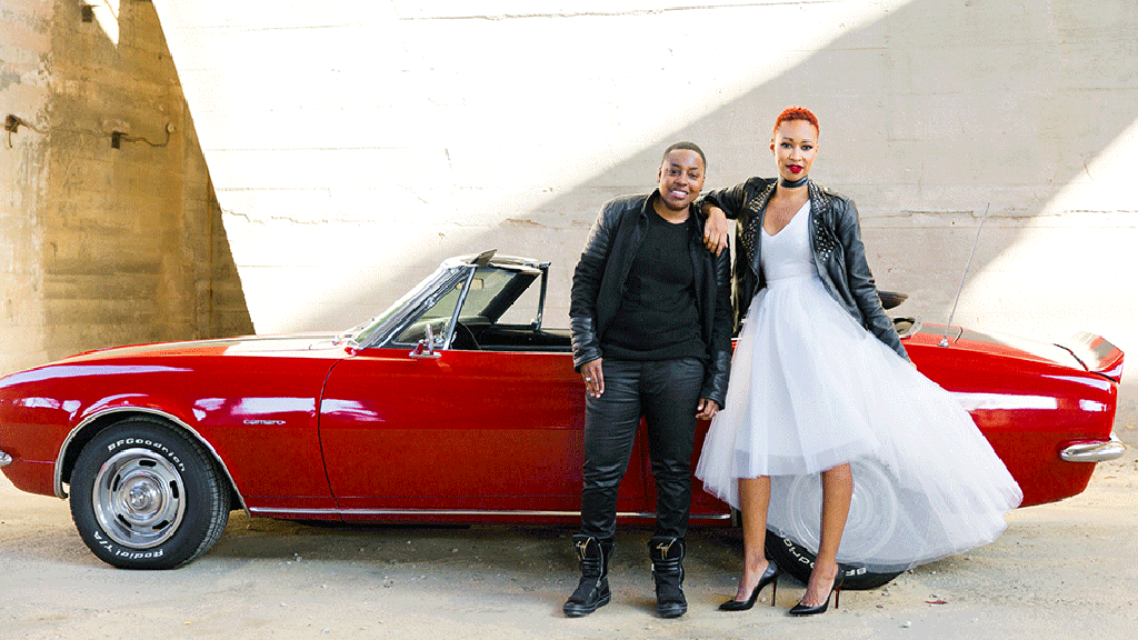 These Leather-Clad Fiancés Took their Engagement Photos In a 67’ Camaro