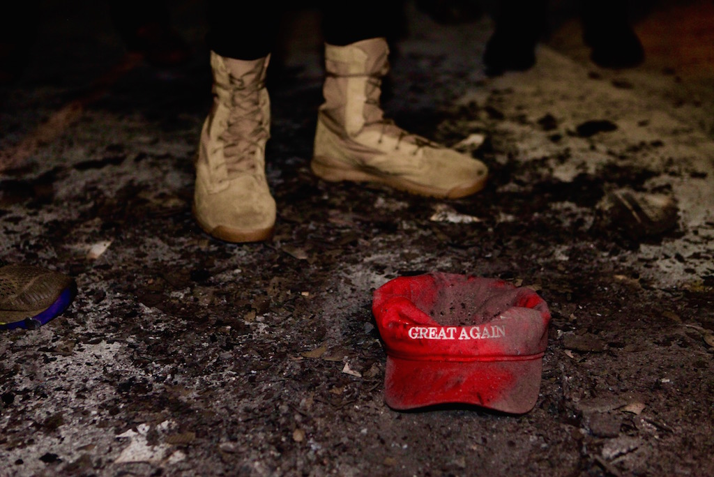 Photos: Protesters at the DeploraBall