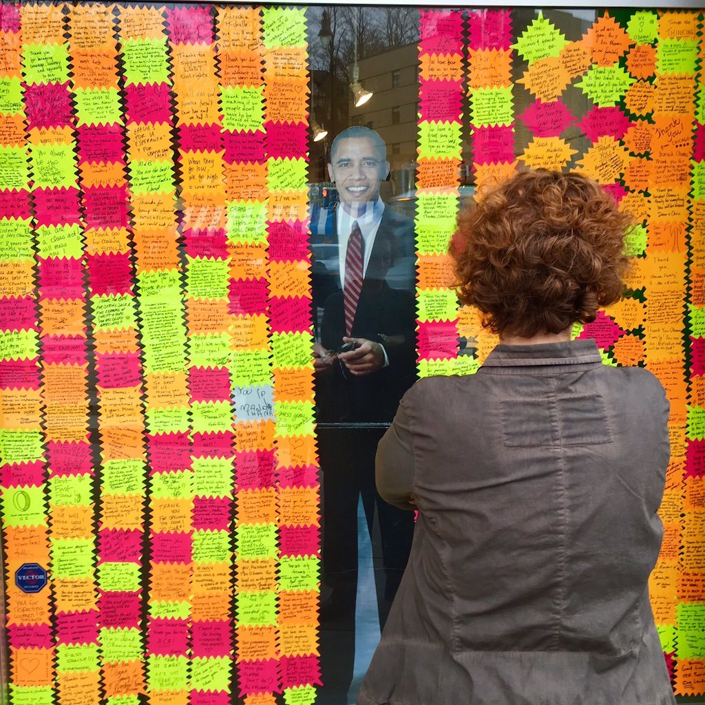 DC store window is a tribute to Obama