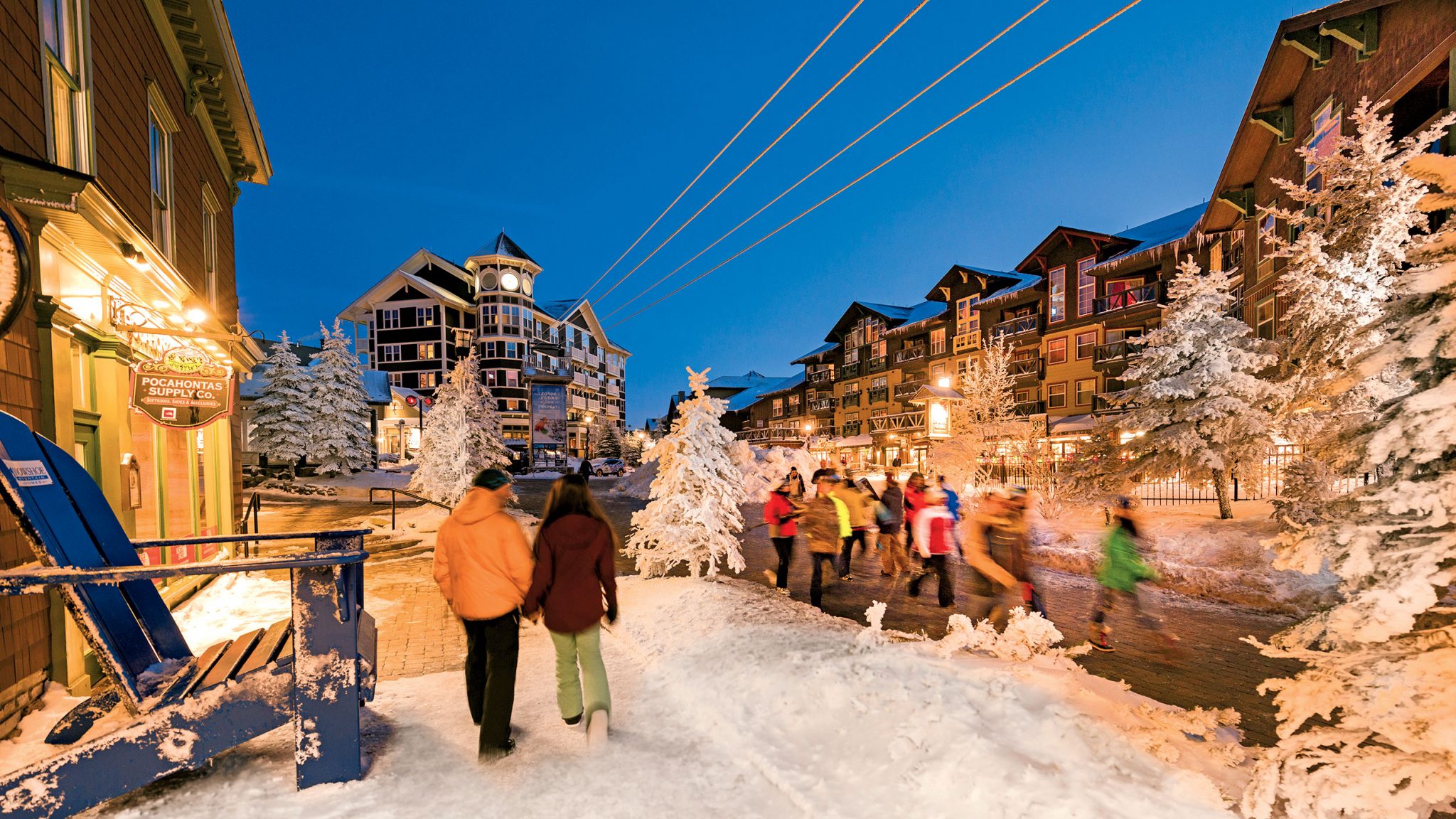 Snowshoe shop mountain resort