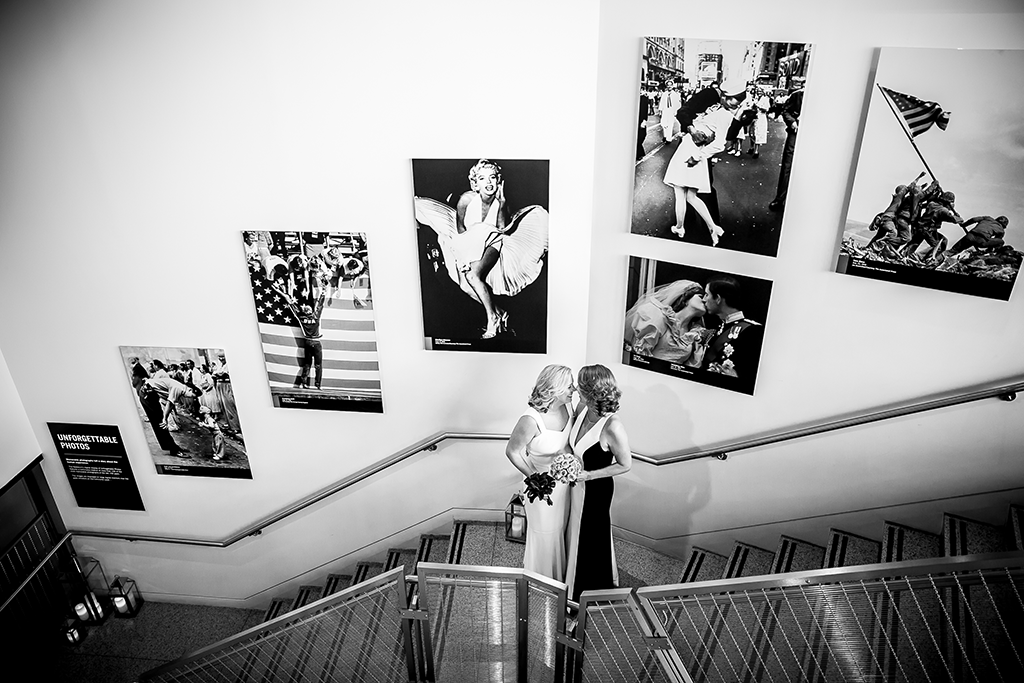 Laurie Shedler Mary Snider Wedding Newseum Travel Gay Marriage 