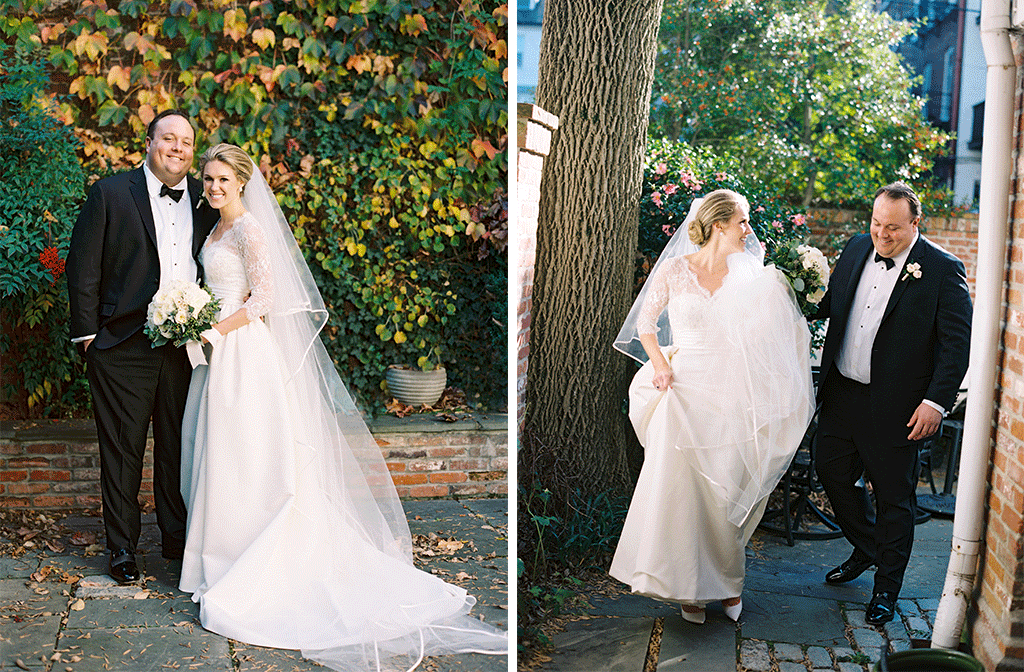 This DC Couple Chose a Georgetown University Theme for their Autumn Wedding Brooke Henderson Francis Brogan 