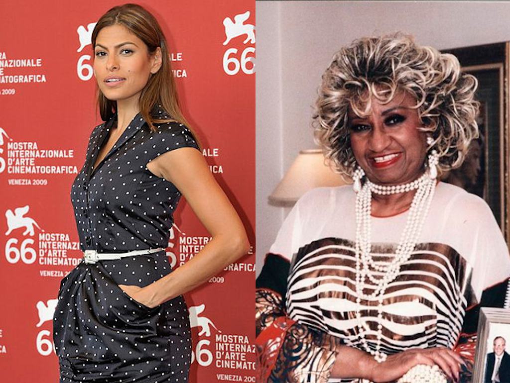 Eva Mendes and Celia Cruz - Washingtonian