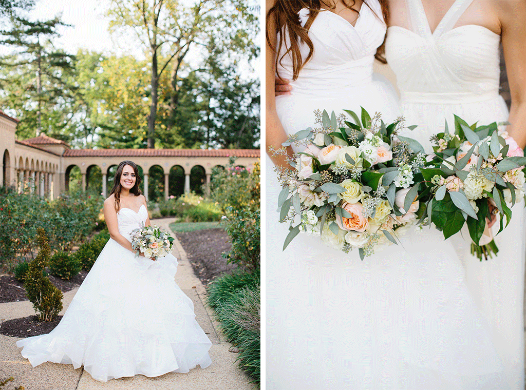 Marina Aiken Kosta Dionisopoulos St. Sophia Greek Orthodox Church St. Francis Hall Sarah Bradshaw Photography The Romantic Flower Pieces at this Garden-Inspired Greek Wedding are Every Bride’s Dream