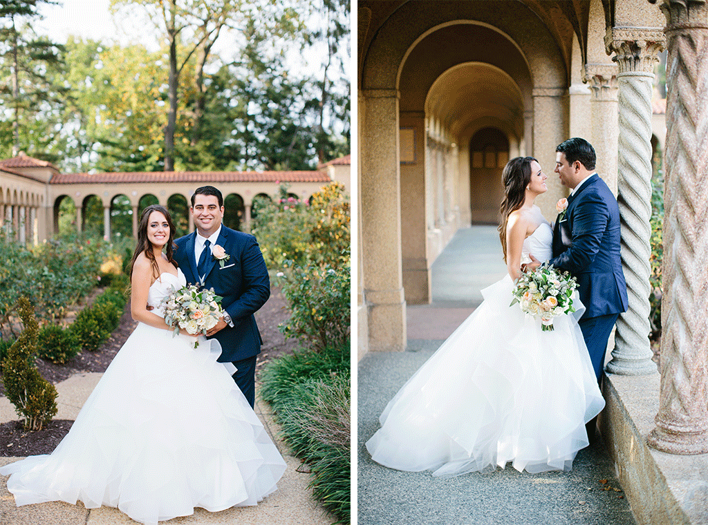 Marina Aiken Kosta Dionisopoulos St. Sophia Greek Orthodox Church St. Francis Hall Sarah Bradshaw Photography The Romantic Flower Pieces at this Garden-Inspired Greek Wedding are Every Bride’s Dream