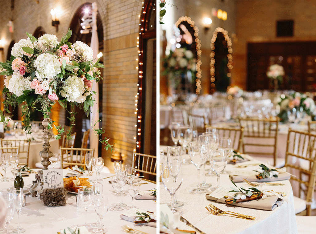 Marina Aiken Kosta Dionisopoulos St. Sophia Greek Orthodox Church St. Francis Hall Sarah Bradshaw Photography The Romantic Flower Pieces at this Garden-Inspired Greek Wedding are Every Bride’s Dream