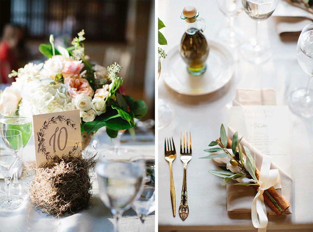 Marina Aiken Kosta Dionisopoulos St. Sophia Greek Orthodox Church St. Francis Hall Sarah Bradshaw Photography The Romantic Flower Pieces at this Garden-Inspired Greek Wedding are Every Bride’s Dream