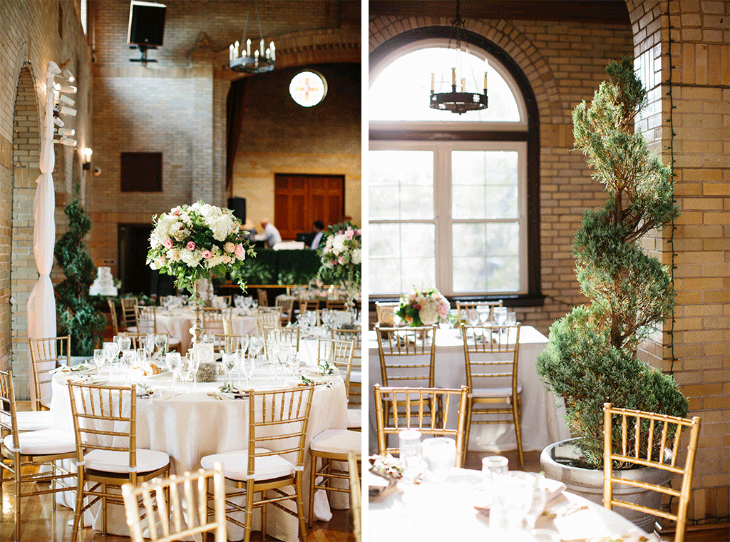 Marina Aiken Kosta Dionisopoulos St. Sophia Greek Orthodox Church St. Francis Hall Sarah Bradshaw Photography The Romantic Flower Pieces at this Garden-Inspired Greek Wedding are Every Bride’s Dream