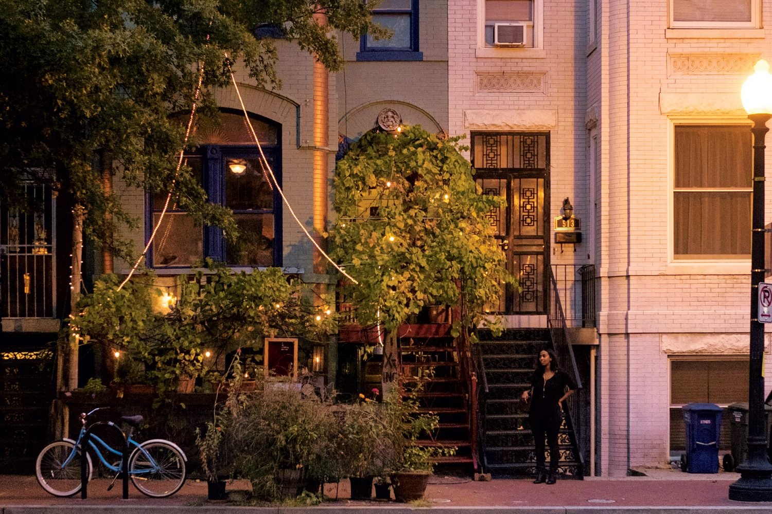 Street Scene: Houses near Sixth Street and Florida Avenue in Shaw. Photograph by Andrew Propp