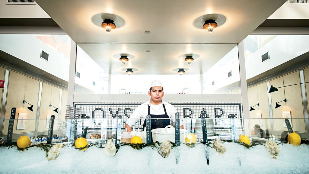 whaley's - Washingtonian Best oyster bars seafood restaurants Whaley's DC Navy Yard.