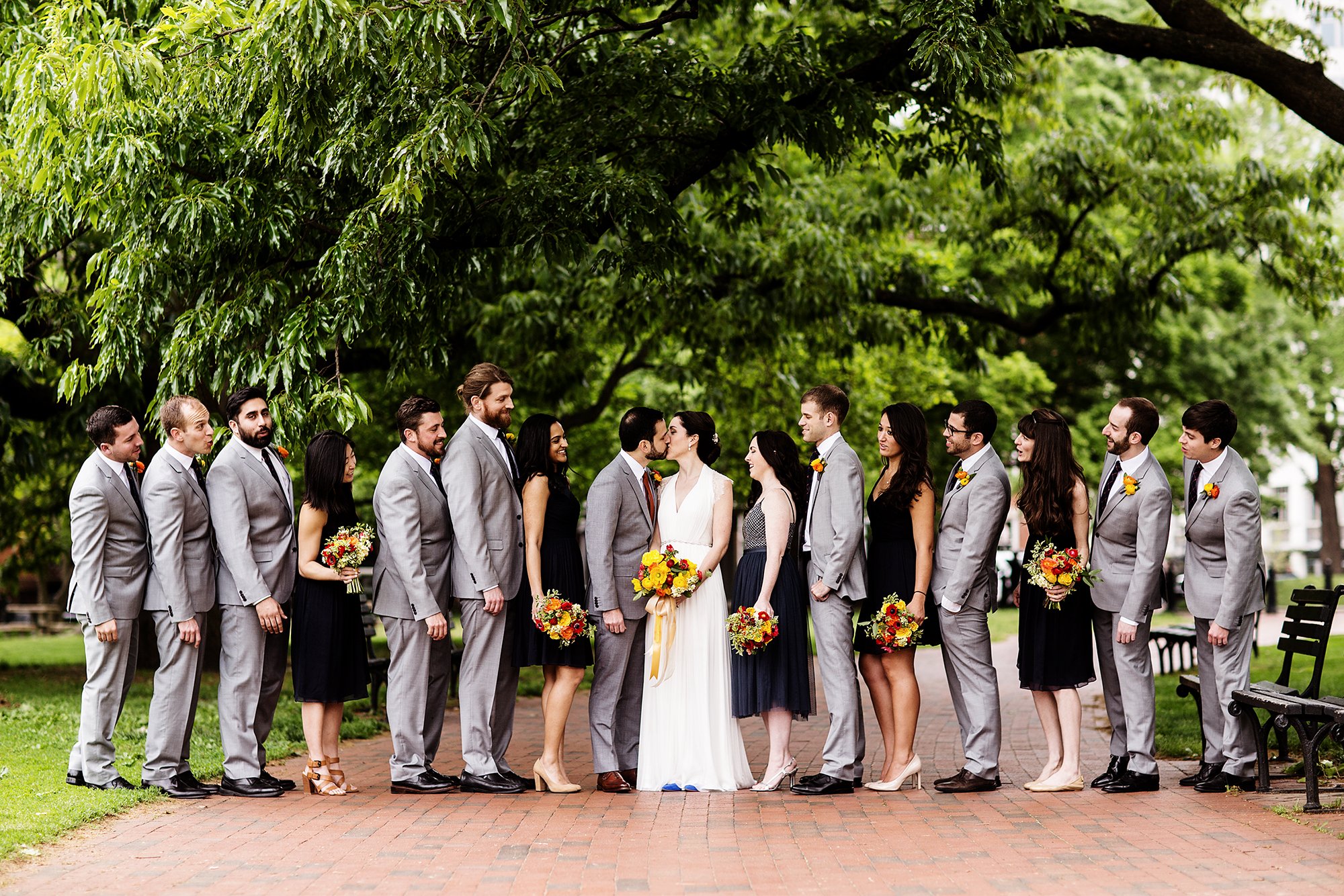 The Hanging Florals Add Such a Cool Touch to this Downtown DC Gallery Wedding Julia Brower Nick DiCarlo Longview Gallery 