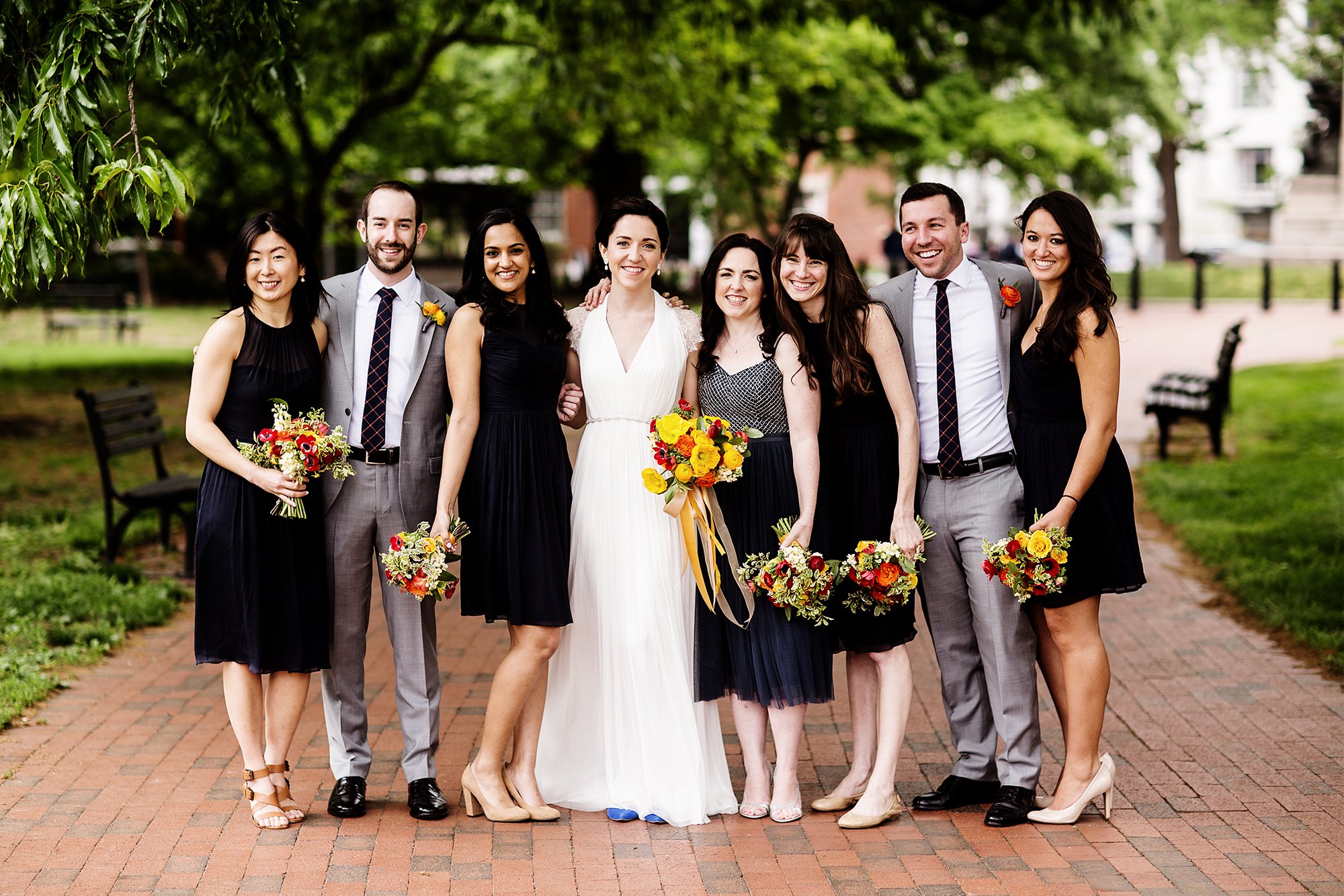 The Hanging Florals Add Such a Cool Touch to this Downtown DC Gallery Wedding Julia Brower Nick DiCarlo Longview Gallery 