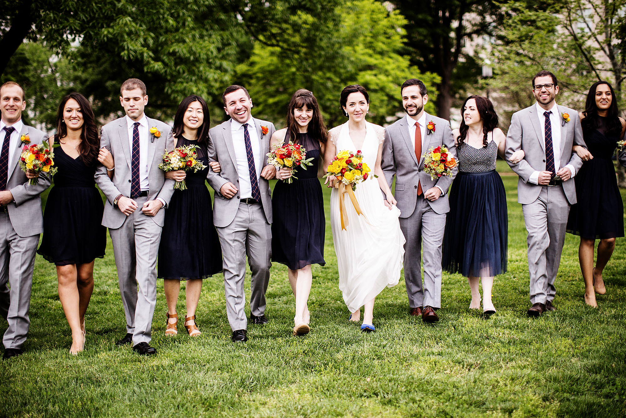 The Hanging Florals Add Such a Cool Touch to this Downtown DC Gallery Wedding Julia Brower Nick DiCarlo Longview Gallery 