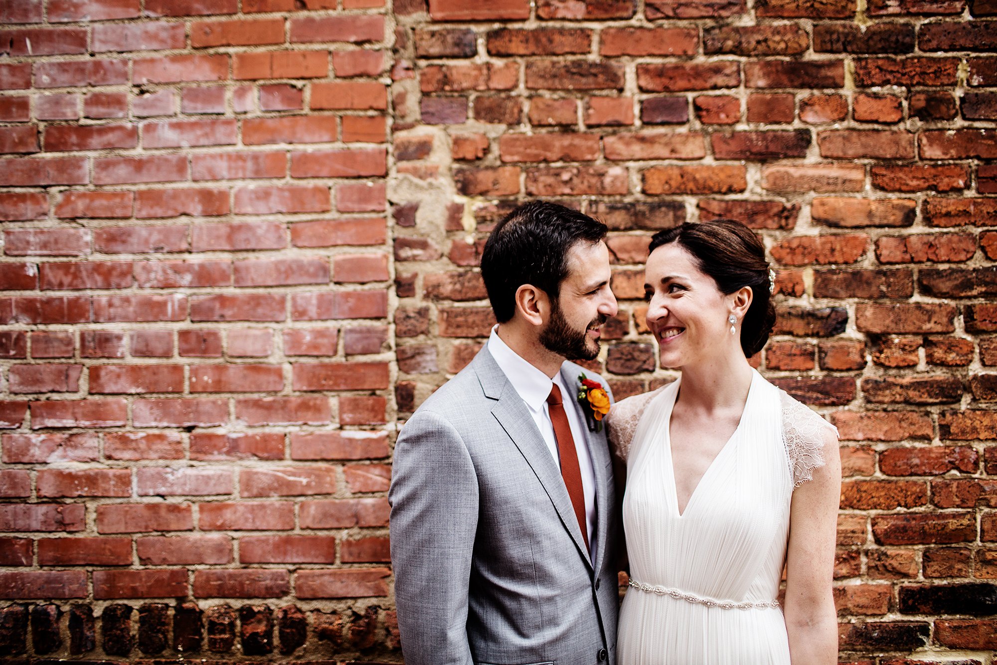 The Hanging Florals Add Such a Cool Touch to this Downtown DC Gallery Wedding Julia Brower Nick DiCarlo Longview Gallery 