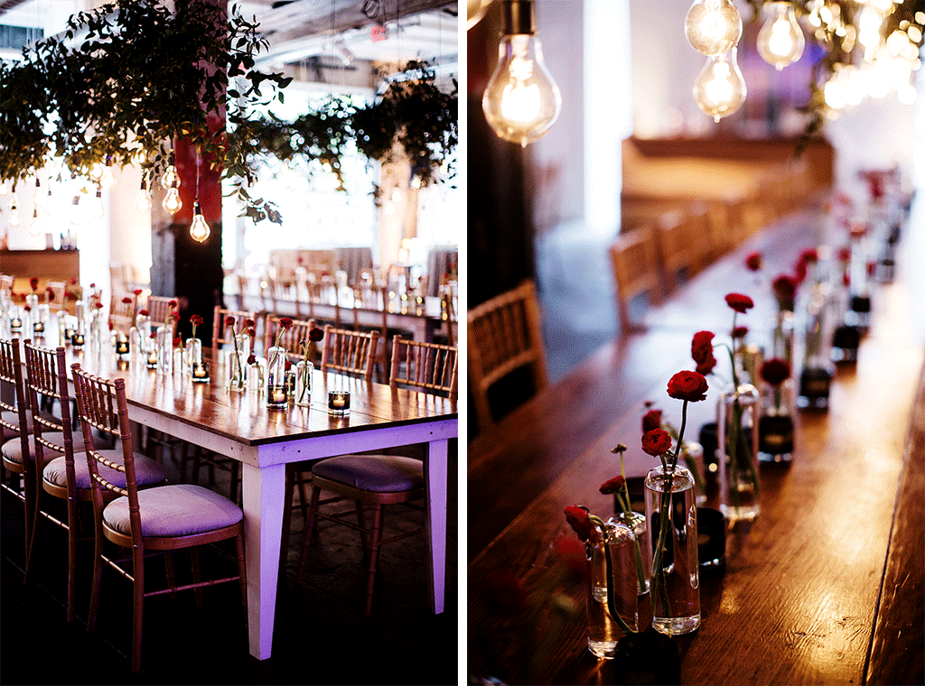 The Hanging Florals Add Such a Cool Touch to this Downtown DC Gallery Wedding Julia Brower Nick DiCarlo Longview Gallery 