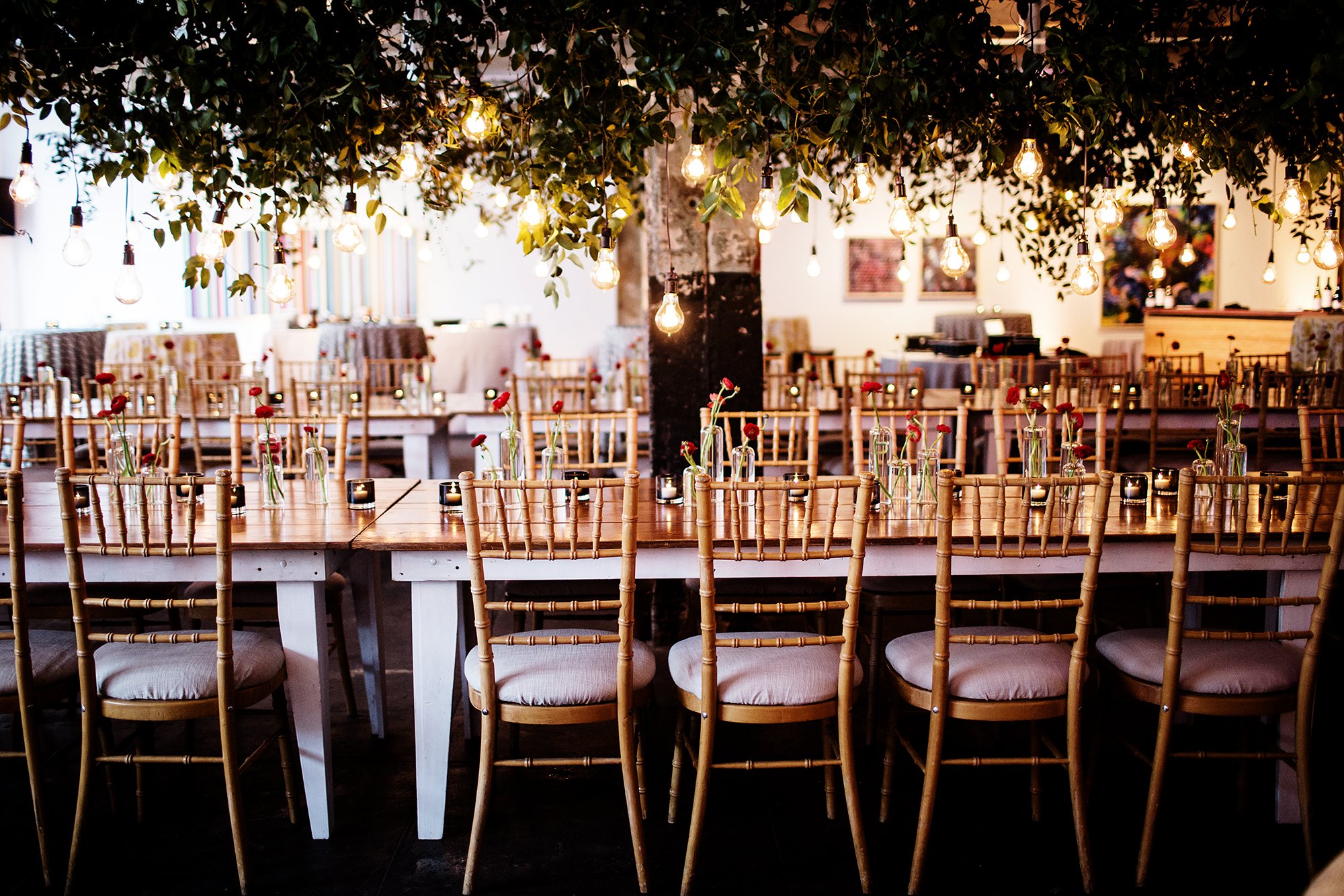 The Hanging Florals Add Such a Cool Touch to this Downtown DC Gallery Wedding Julia Brower Nick DiCarlo Longview Gallery 