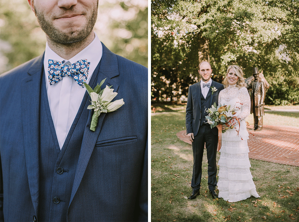 Emily Kaiser Matthieu Andre President Lincoln Cottage Beth Caldwell Photography Wedding