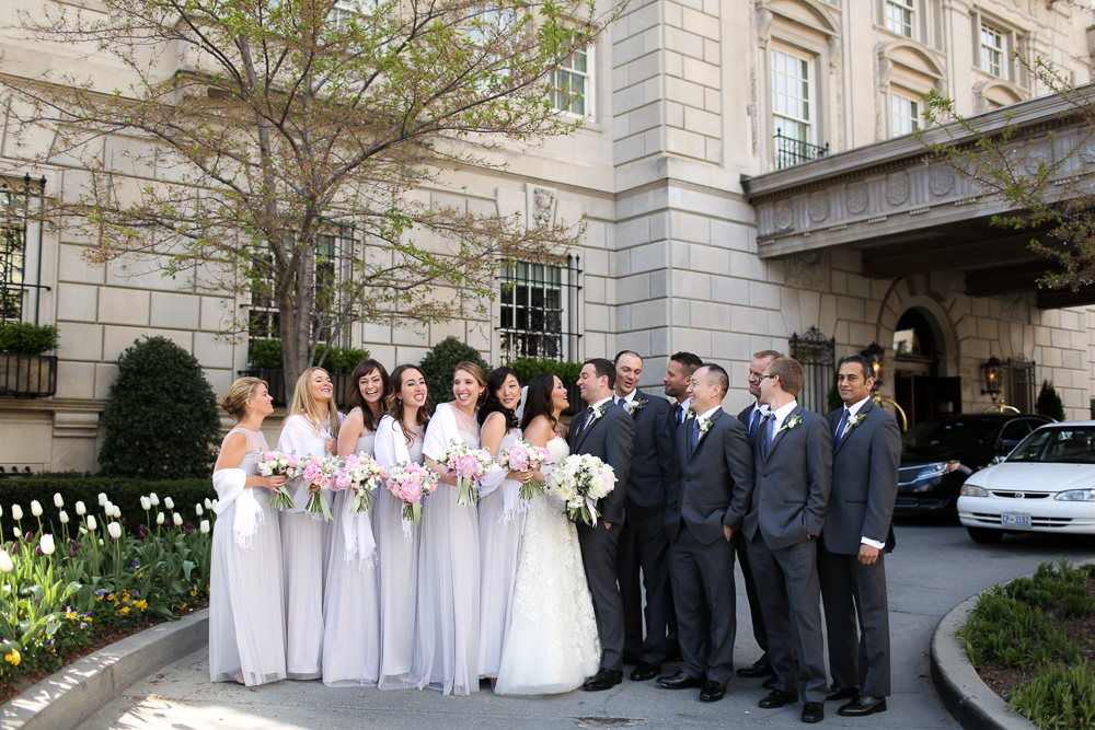 Gabby Weiss Jeff Flak Hay-Adams Cherry Blossom Wedding by Megan Beth Photography