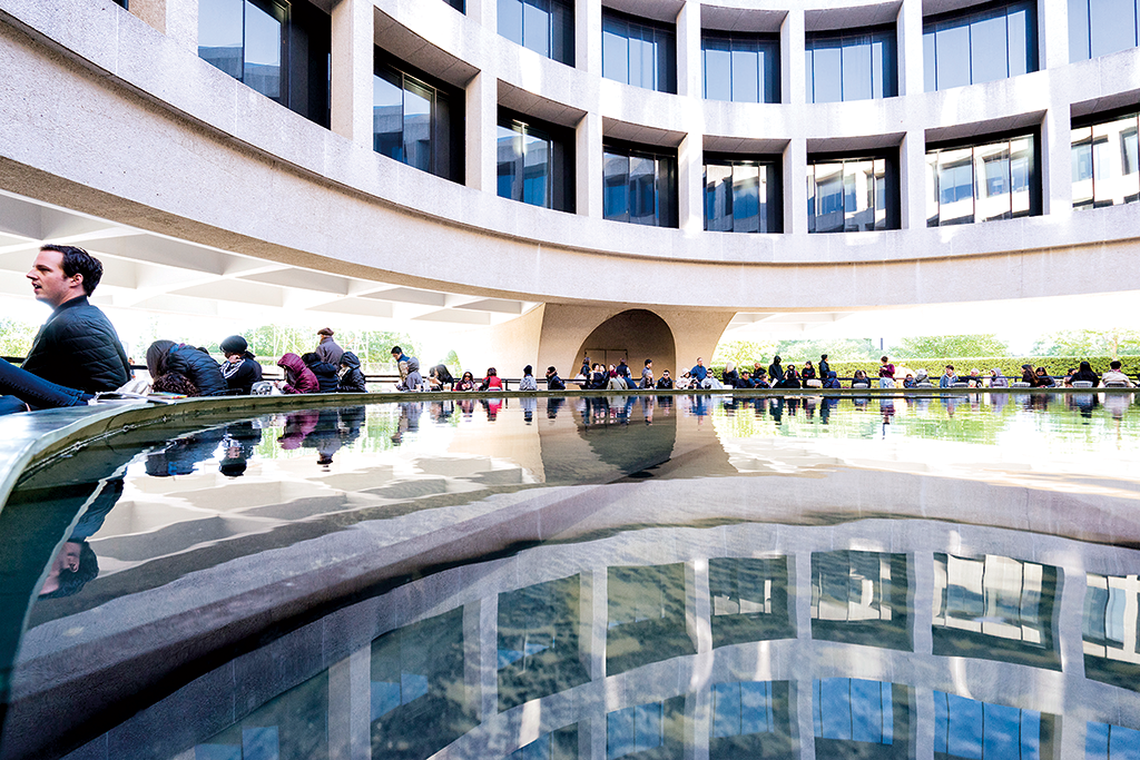 Hirshhorn Museum - Washingtonian Photograph by Angela B. Pan.