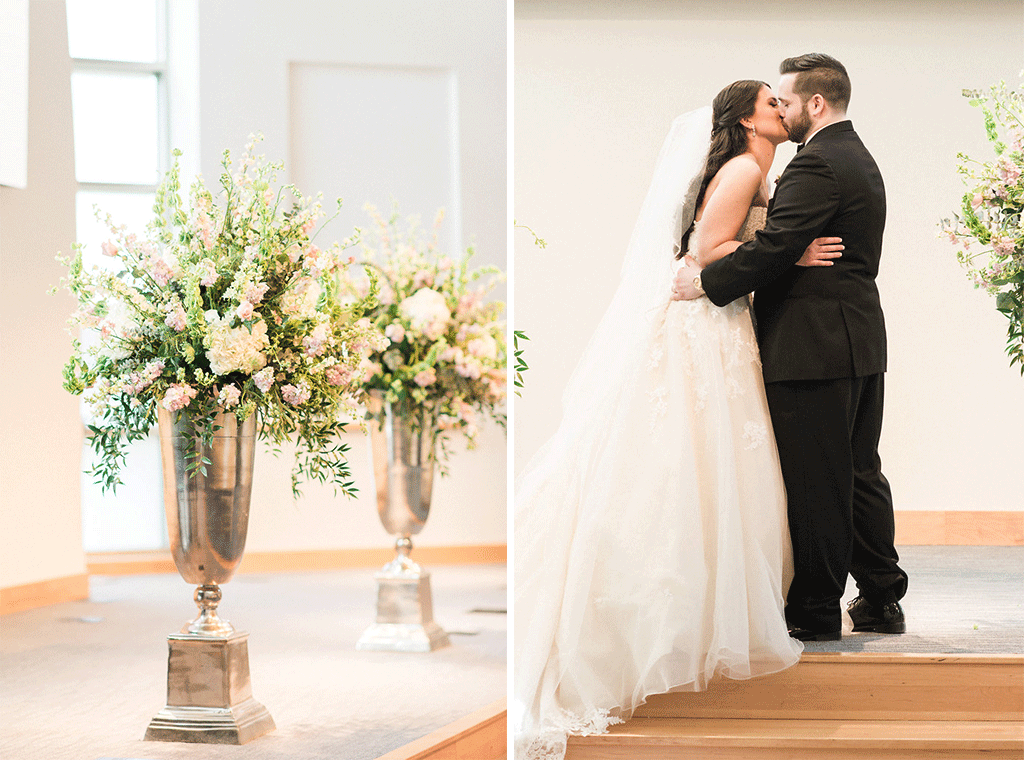 Gabrielle DeCesaris Ian Brickey Belvedere Joy Michelle Photography Blush Wedding Rolls Royce