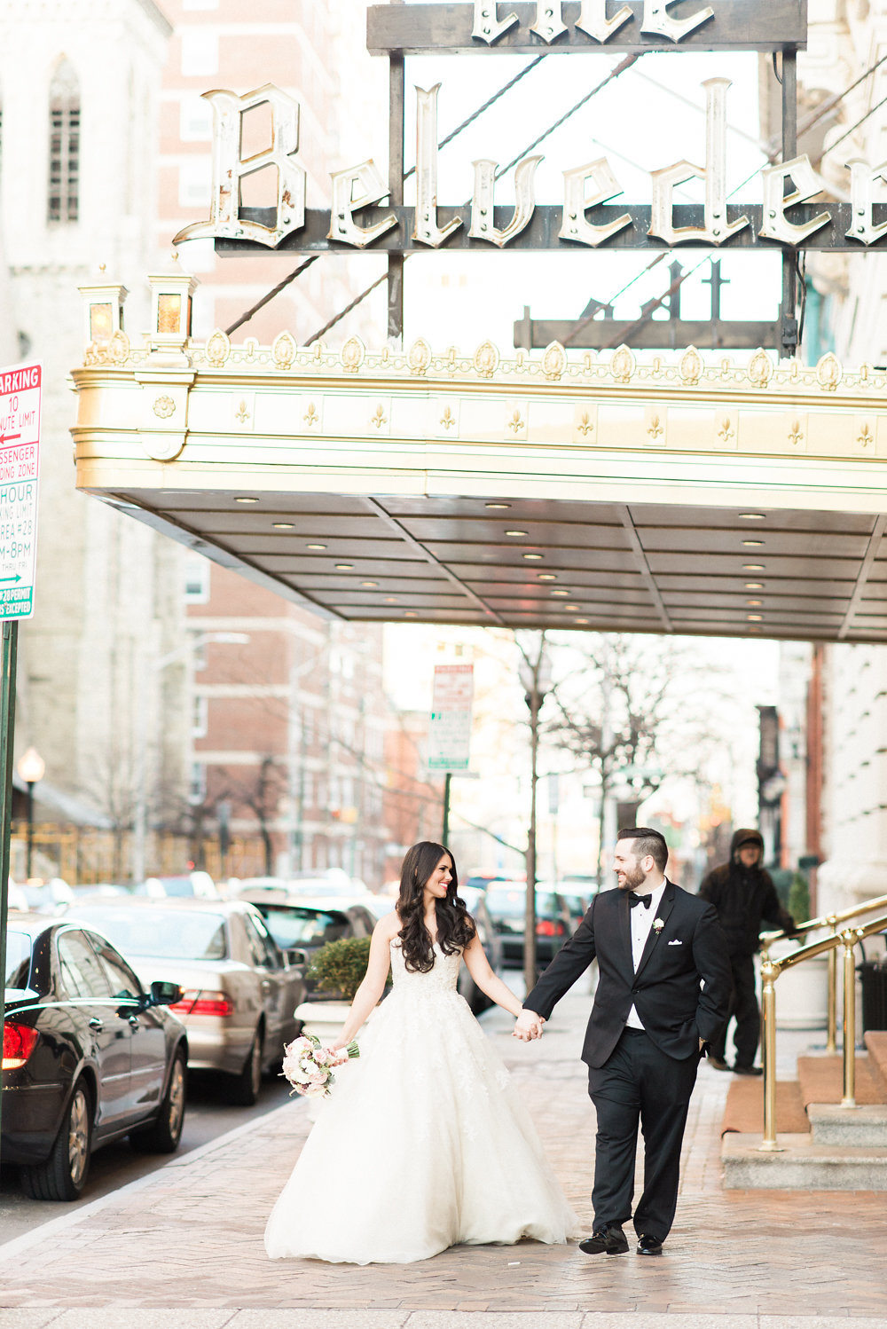 Gabrielle DeCesaris Ian Brickey Belvedere Joy Michelle Photography Blush Wedding Rolls Royce