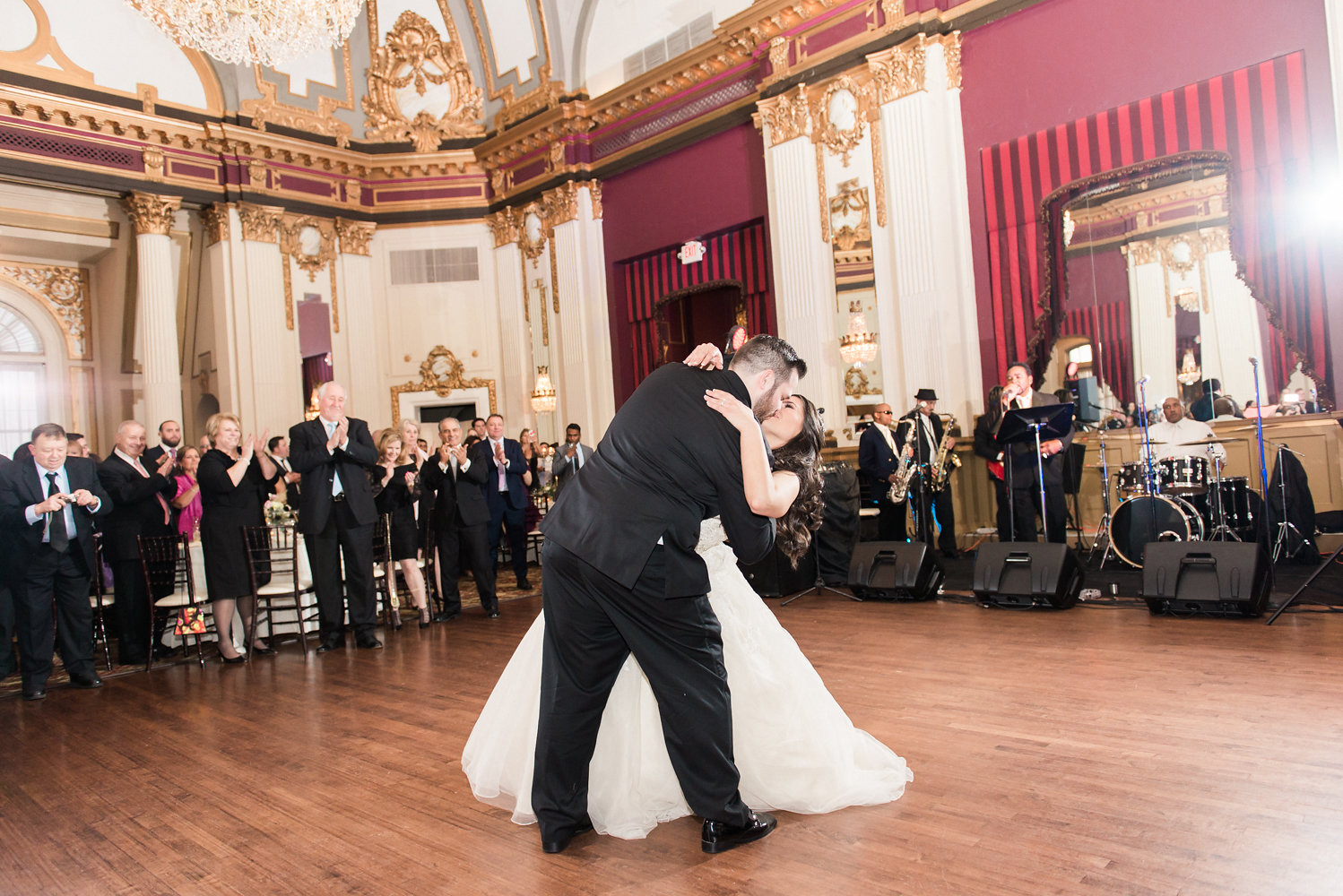 Gabrielle DeCesaris Ian Brickey Belvedere Joy Michelle Photography Blush Wedding Rolls Royce