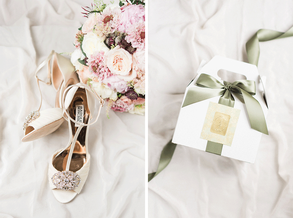 Gabrielle DeCesaris Ian Brickey Belvedere Joy Michelle Photography Blush Wedding Rolls Royce