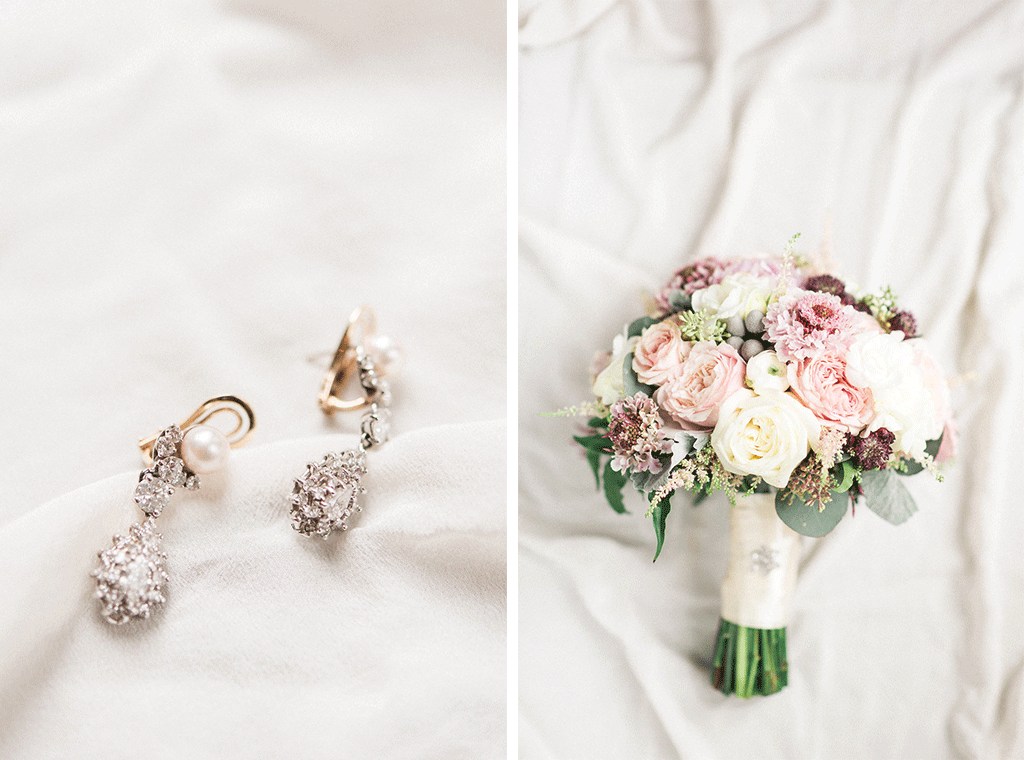 Gabrielle DeCesaris Ian Brickey Belvedere Joy Michelle Photography Blush Wedding Rolls Royce