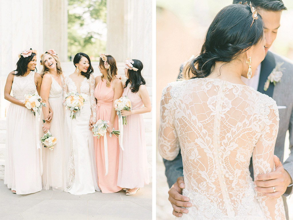 This DC Yoga Instructor’s Gorgeous Lace-Back Wedding Dress is #GOALS