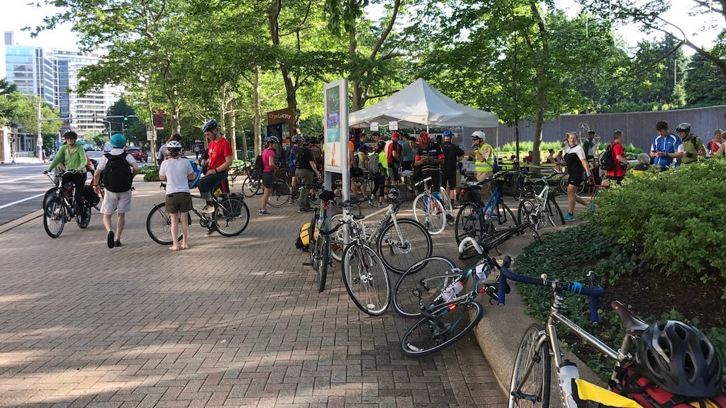 Some Scenes From Crystal City s Bike to Work Day Washingtonian