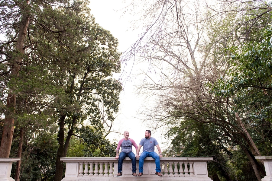 Clint Day Justin Jones Chris Ferenzi Goofy Monument Engagement Photoshoot