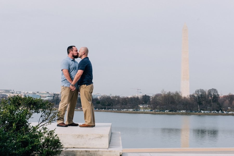 navy corpsman pilot fiance Clint Day Justin Jones Chris Ferenzi Goofy Monument Engagement Photoshoot